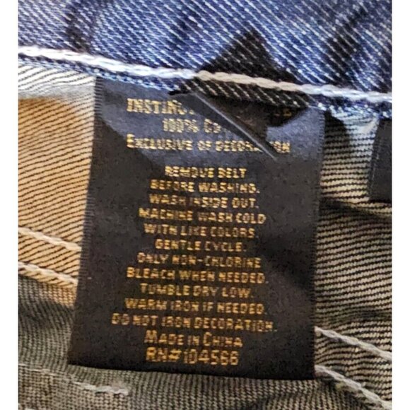 Helix Jeans Mens 34x30 Blue Slim Fit Bootcut  Denim Pants - Picture 7 of 9